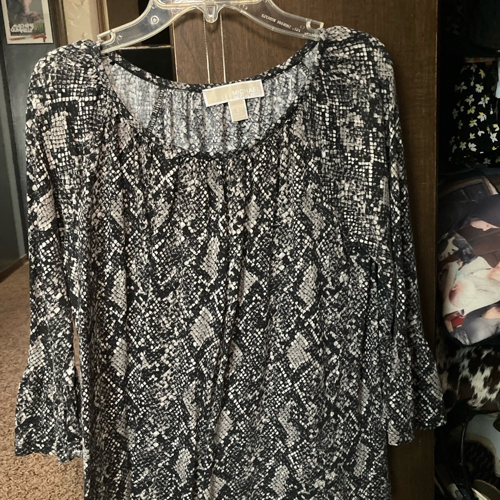 Michael Kors size small black and grey top.